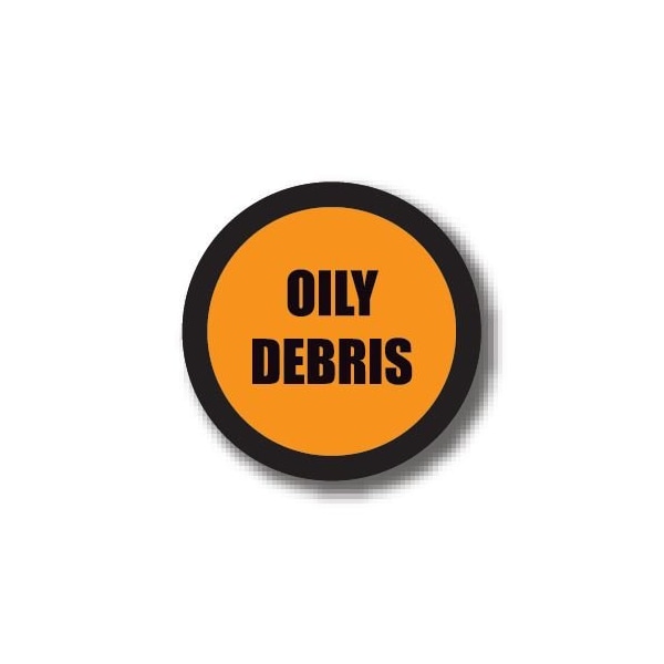 Ergomat 20in CIRCLE SIGNS - OILY DEBRIS DSV-SIGN 400 #3046 -UEN - main